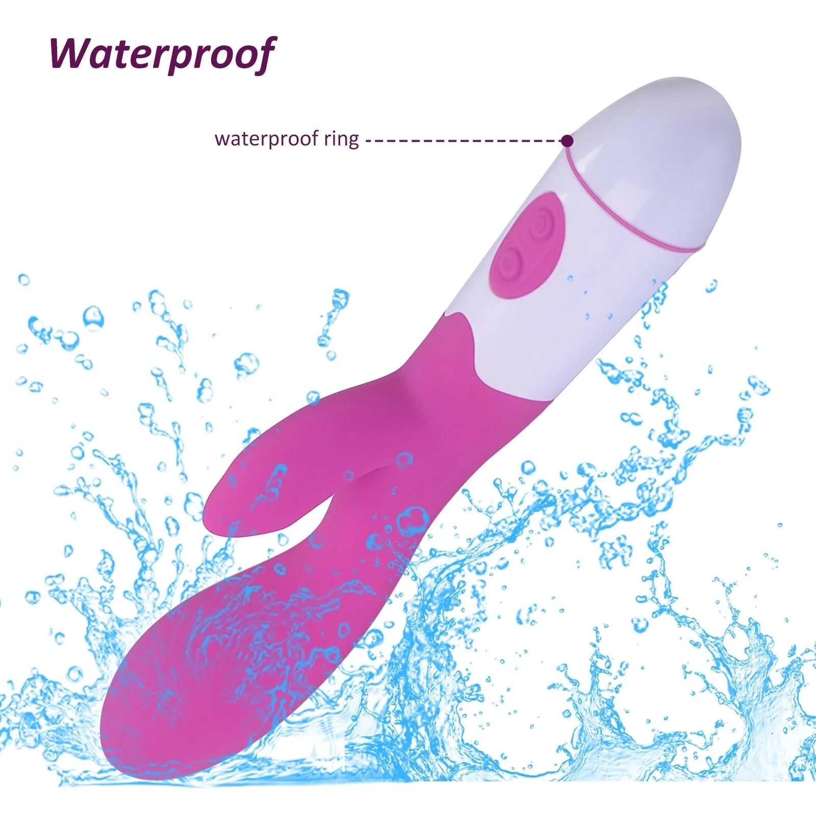 Rabbit Vibrator G Spot Dildo Vibrator - extra detail view
