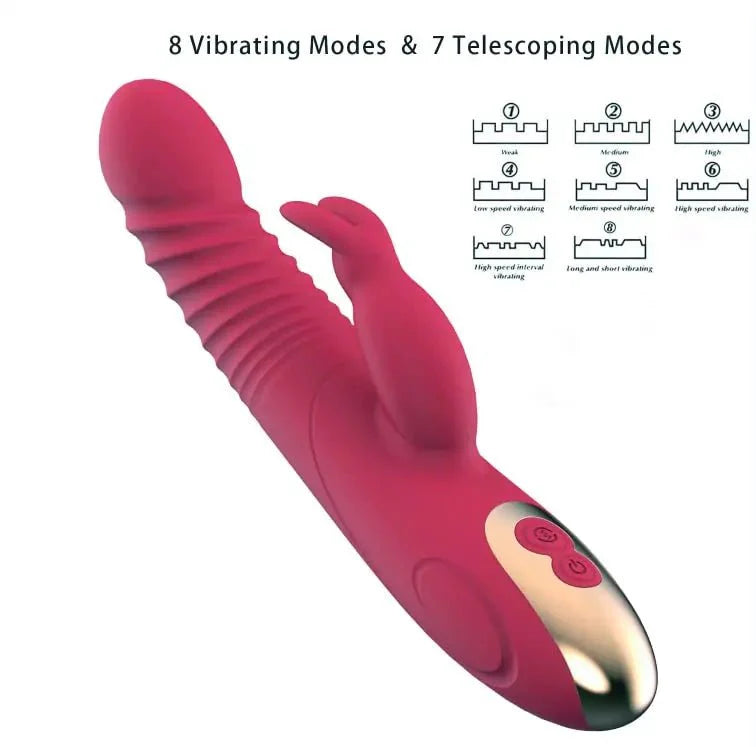 Rabbit Vibrator Thrust Dildos - alternate view