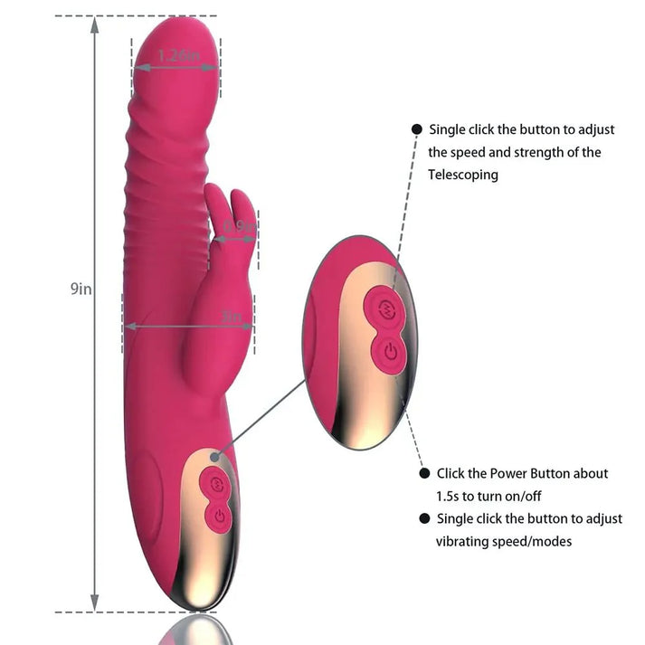 Rabbit Vibrator Thrust Dildos Adult Toys — view 3