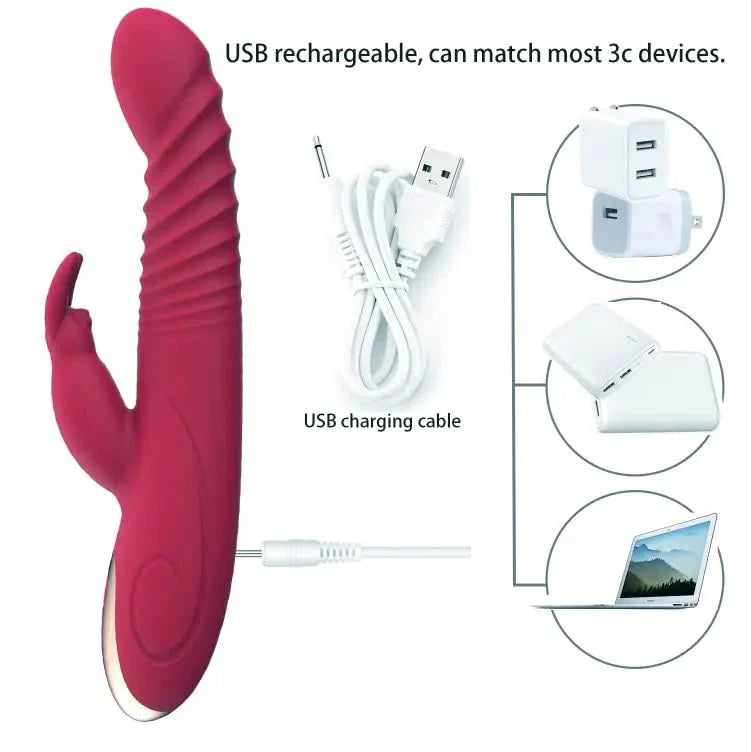 Rabbit Vibrator Thrust Dildos - gallery image