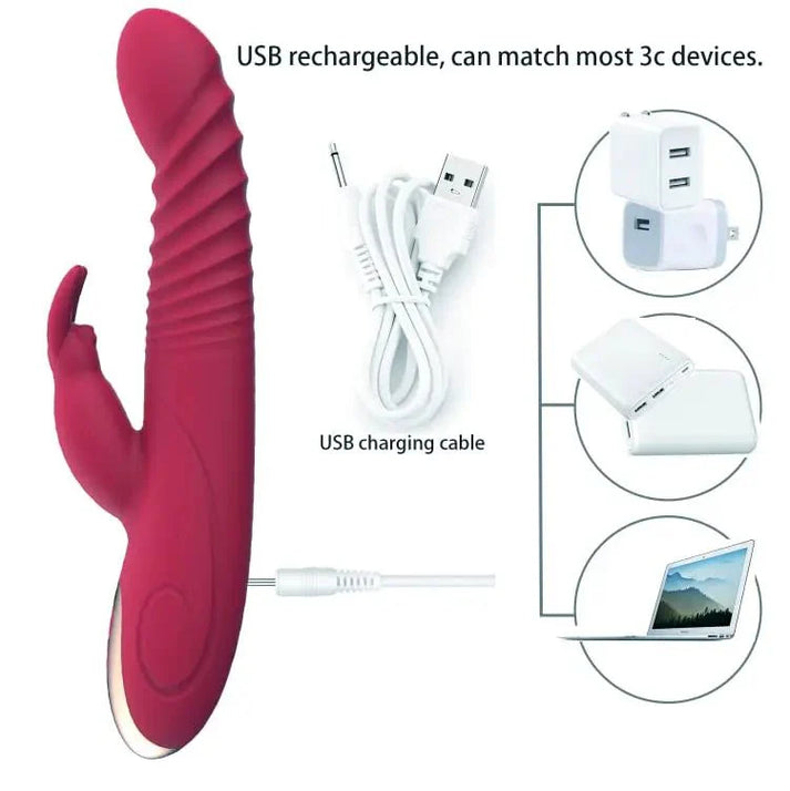 Rabbit Vibrator Thrust Dildos Adult Toys — view 5