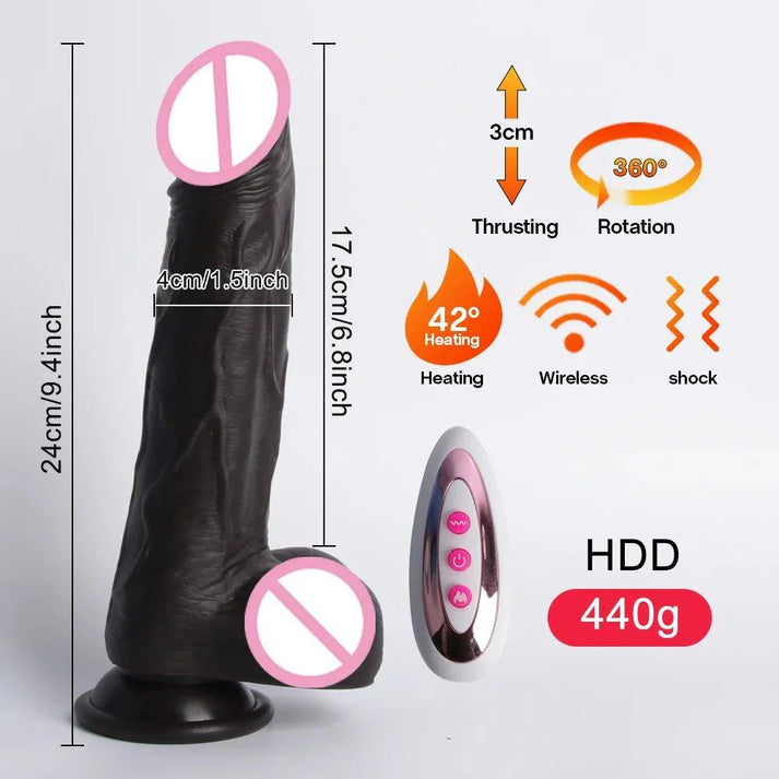 Realistic dildo women sex toys telescopic vibrator — view 6