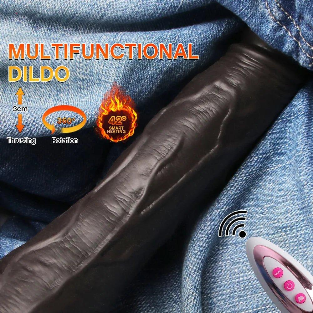 Realistic Dildo Women Telescopic Vibrator - alternate view