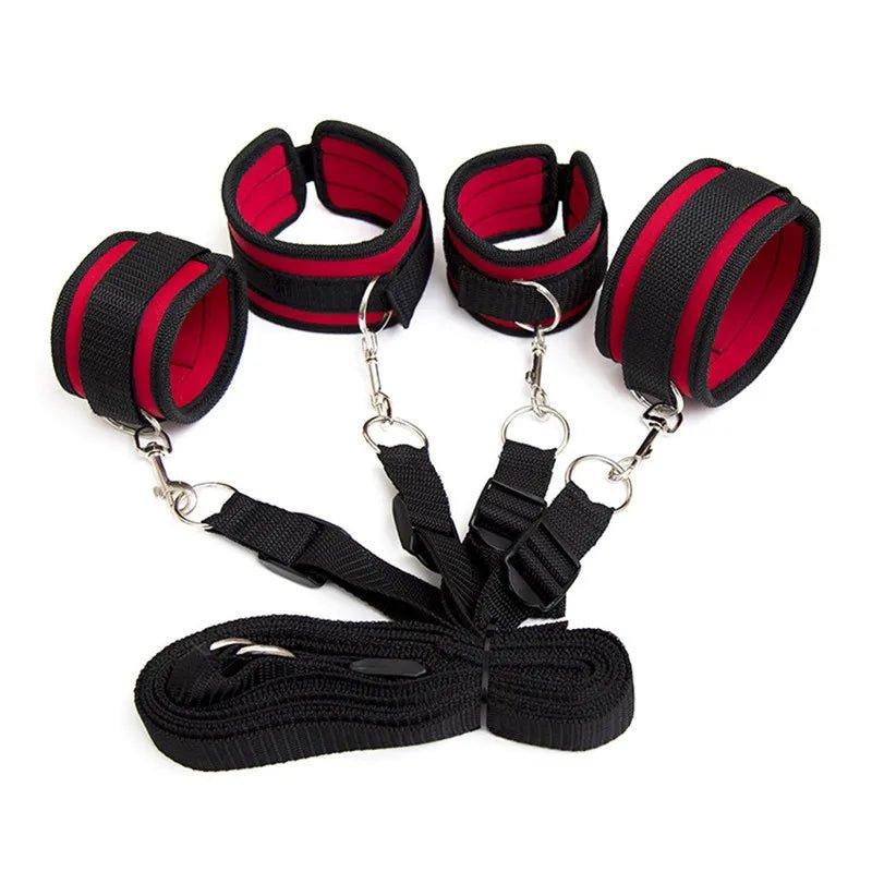 Restraint Set BDSM Bondage Handcuffs & Ankle Cuffs Slave - alternate gallery view