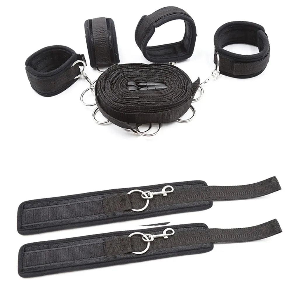 Restraint Set BDSM Bondage Handcuffs & Ankle Cuffs Slave - alternate view
