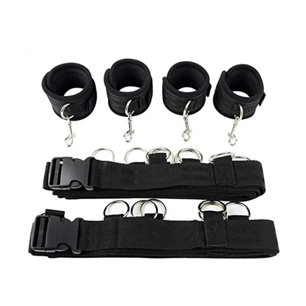 Restraint Set BDSM Bondage Handcuffs & Ankle Cuffs Slave - product detail image
