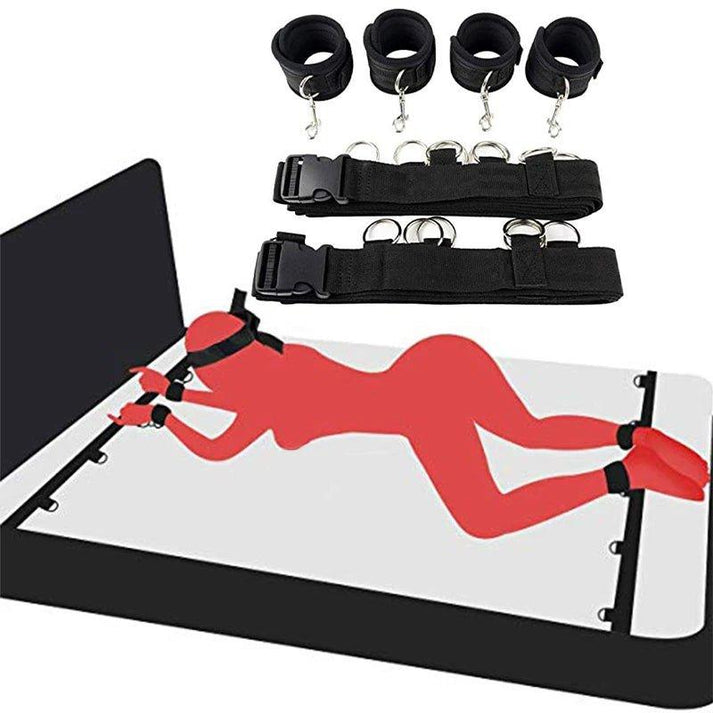 Restraint Set BDSM Bondage Handcuffs & Ankle Cuffs Slave