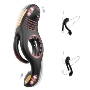Ryden|multi Stimulation Vibration Penis Ring with Double - product image