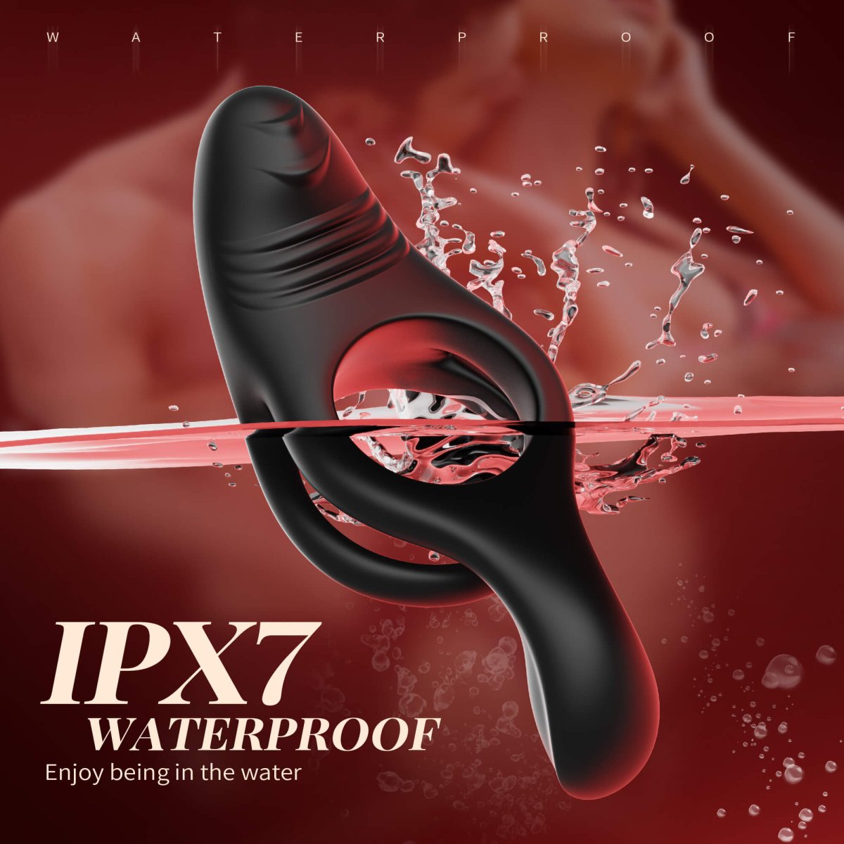 Ryden|multi Stimulation Vibration Penis Ring with Double - additional product image