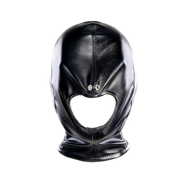Sex Bdsm Bondage Handcuffs Toys Kit with Leather Open Mouth Mask Hood — view 5