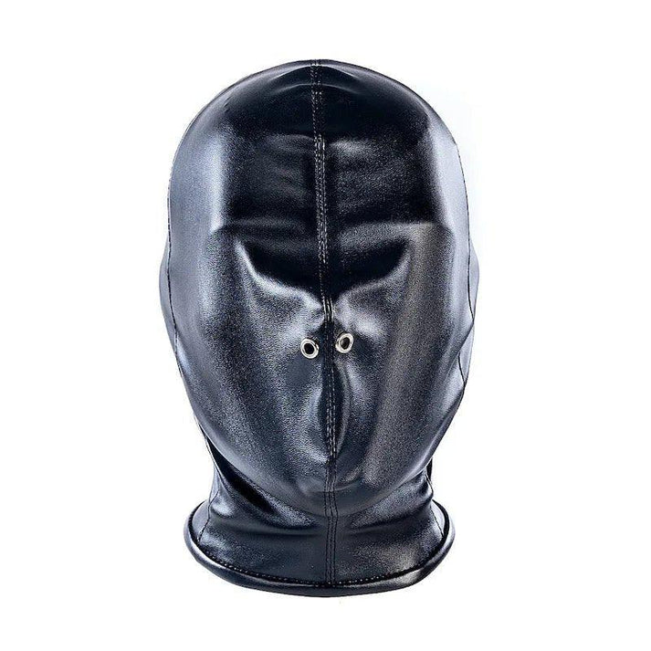Sex Bdsm Bondage Handcuffs Toys Kit with Leather Open Mouth Mask Hood — view 4