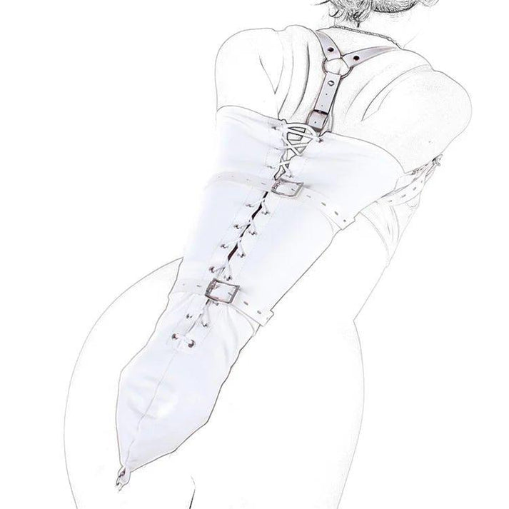 Sex BDSM Bondage Handcuffs Toys Kit with Leather Open - detail image