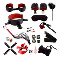 SM Bondage Kit, 20 - Piece Set, PU Leather - product image