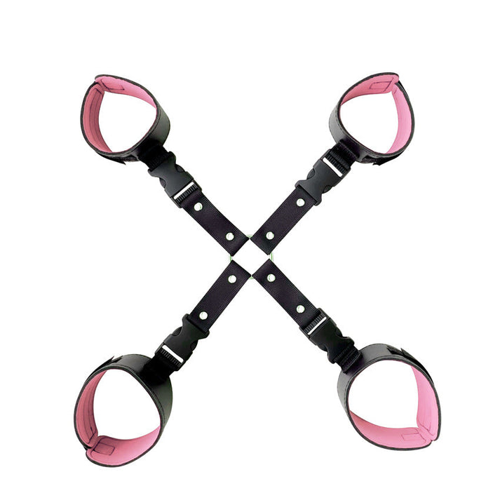 SM Bondage Kit, 20 - Piece Set, PU Leather - alternate gallery view