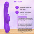 Soft Telescopic Sucking Vibrators Clit Stimulator Dildo - extra detail view