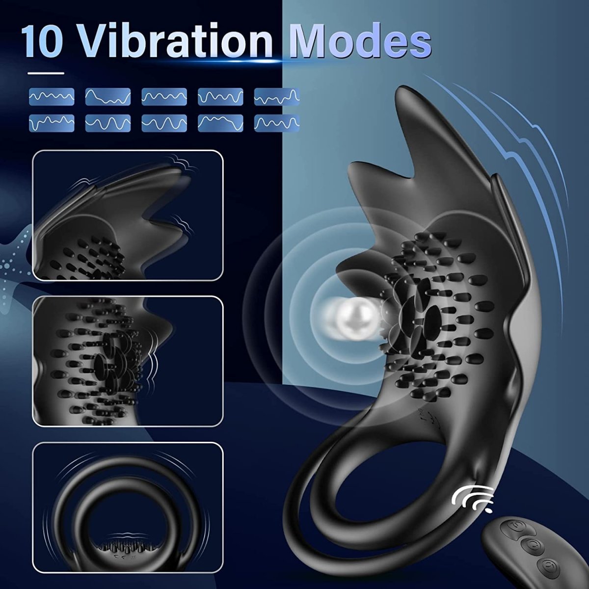 STARFISH | Testicles Stimulator with Vibration Function - additional view