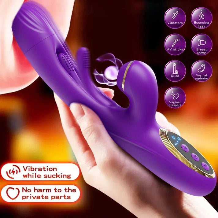 Tapping Flapping Vagina Vibrato Sex Toy for Woman