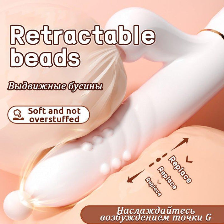 telescopic bead vibrator female adult products thrust gun sucking dildo vibrator g spot clit sucking sex toys woman Sex — view 5