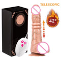 Telescopic Vibrating Thrusting Realistic Dildo — view 9