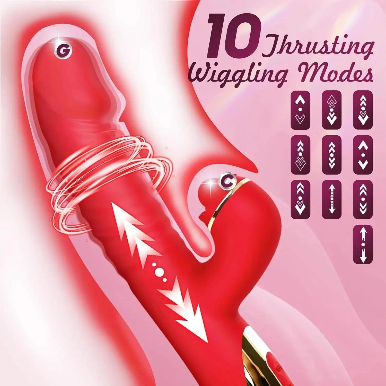 Thrusting Dildo Clitoral Stimulator Vibrator — view 5