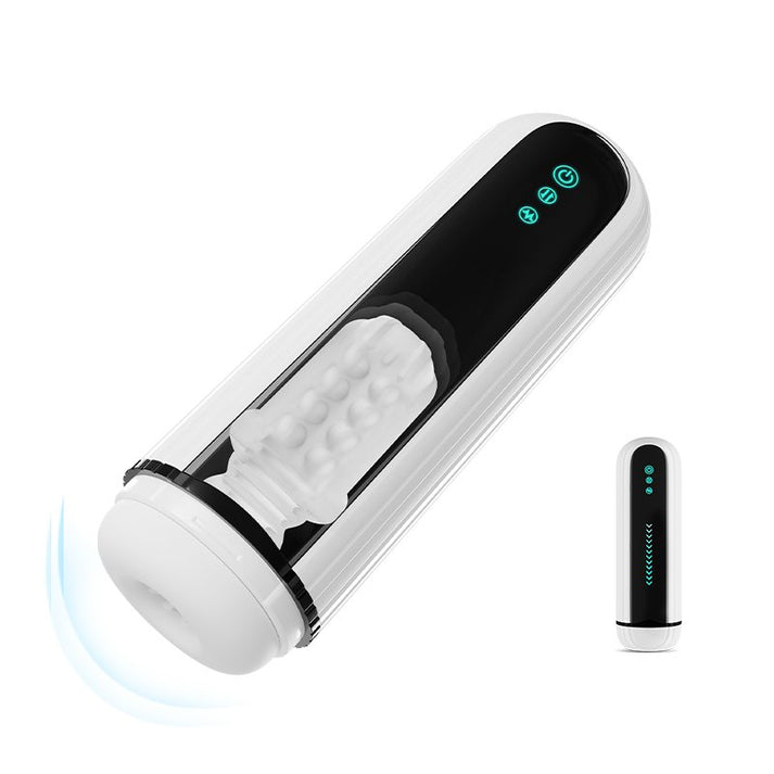 Thrusting & Vibrating Masturbator with Bullet - product image
