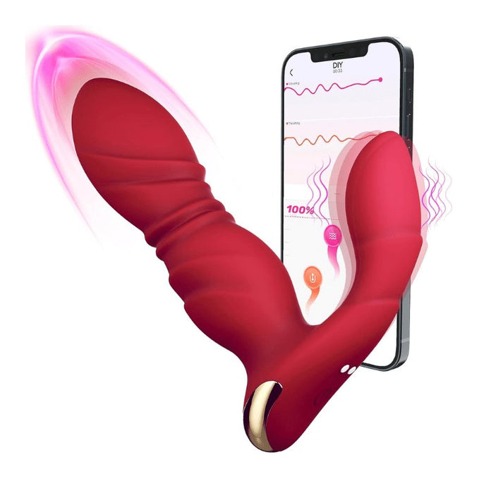 Thrusting & Vibrating Wearable Super Quiet Butt Plug - gallery view