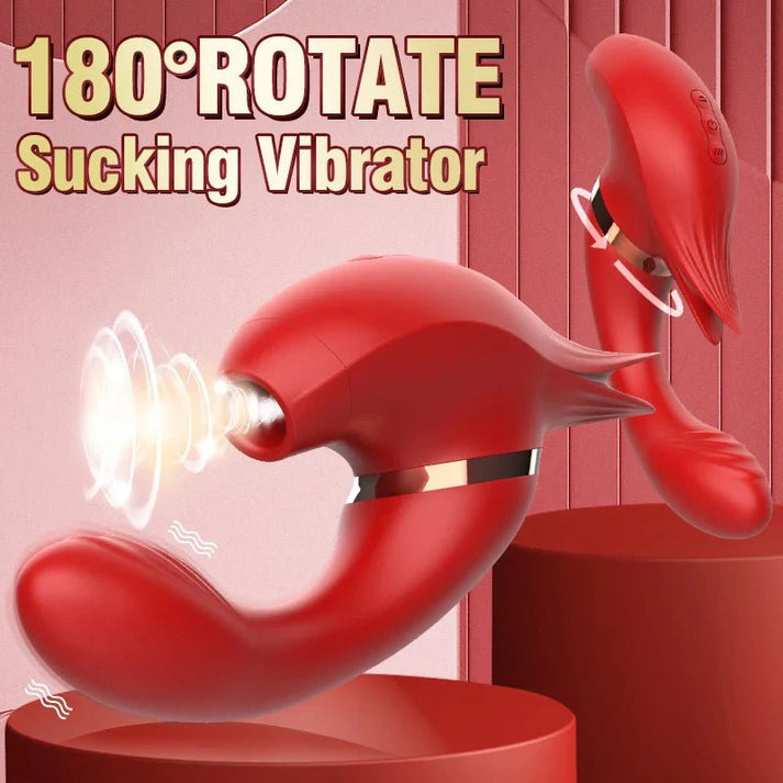 Tongue Licking & Oral Sucking & Slapping 3 Styles Vibrator — view 2