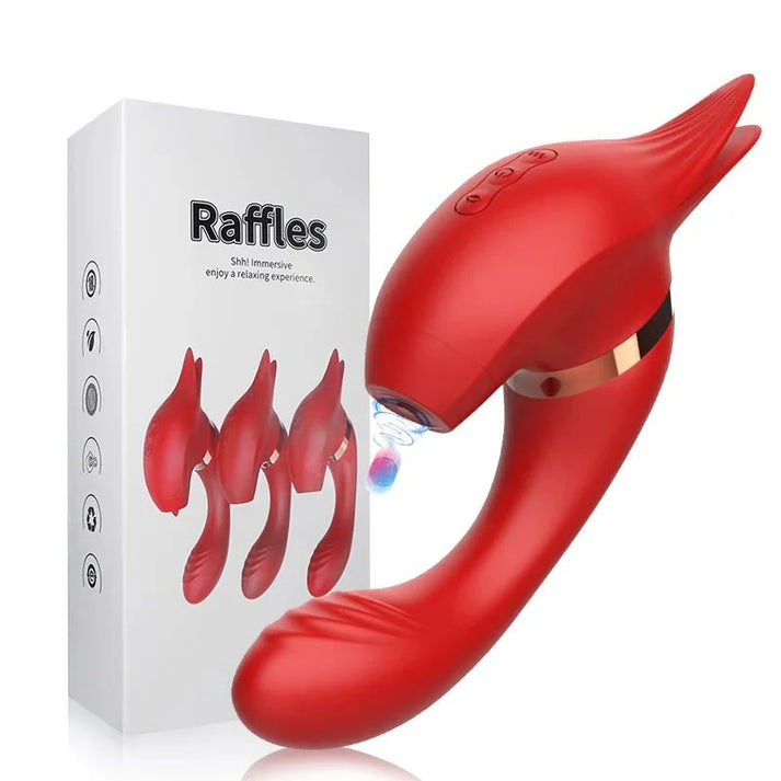 Tongue Licking & Oral Sucking & Slapping 3 Styles Vibrator — view 7