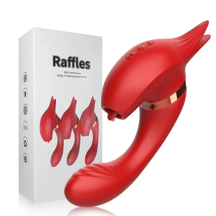Tongue Licking & Oral Sucking & Slapping 3 Styles Vibrator — view 8