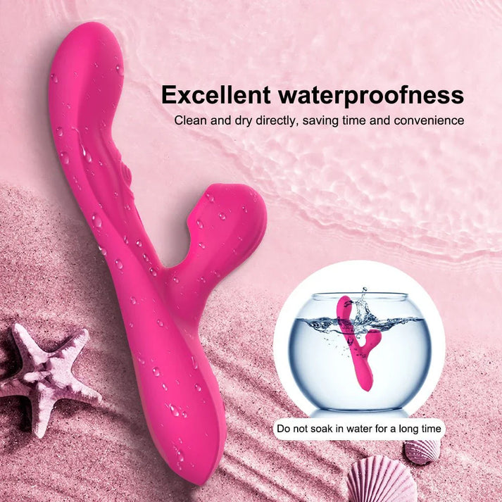 Vagina G-Spot Nipple Clitoris Stimulator Sucking Dildo Vibrator — view 3