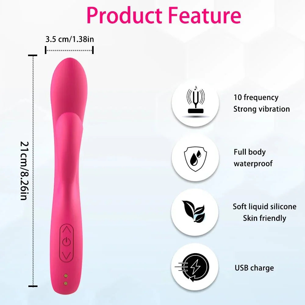 Vibrators Dildo Vibrator Rabbit Wand - extra detail view